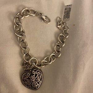 Brighton bracelet with silver heart NWT